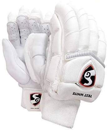 SG Test White Cricket Batting Gloves Mens Size (Right)