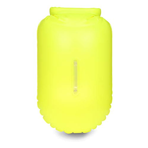 Image of LimitlessXme Swim Buoy & Drybag - Safety for Swimmers, Open Water and Triathlon. Pull Buoy for Adults and Kids. Yellow Signal Swimming Bubble