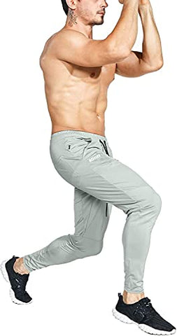 Image of ADILEE Men's Regular Fit Joggers (Jogger Pants/Light Grey/M_Light Grey_M)