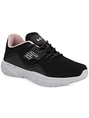 Campus Women's Claire BLK/Peach Running Shoes -7 UK/India