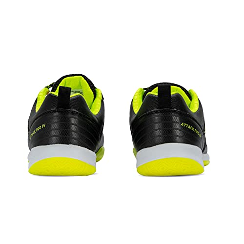 Li-Ning ATTACK PRO IV Non-Marking Badminton Shoes BLACK/LIME,9 UK