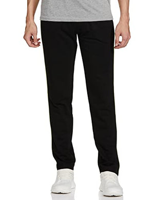 Amazon Brand - Symbol Mens Relaxed Fit Track Pant (SS21SY007_Black_3XL)