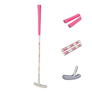 Acstar Two Way Junior Golf Putter Kids Putter Both Left and Right Handed Easily Use 3 Sizes for Ages 3-5 6-8 9-12(Silver Head+Pink Grip,25 inch,Age 3-5)