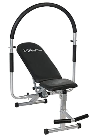 Image of Lifeline LB-301 AB Care Bench (5 Adjustable Levels)/AB King Pro and IF-7123 Twister for Weight Loss, Home Gym Combo