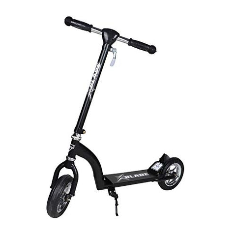 Image of Fun Ride Kids Scooter, Xblade 2 Wheel Kick Scooters for Boys and Girls with Adjustable Height and Rear Suspension Brake 2 Wheels Skate Weight Capacity Upto 50 Kg, Ideal Baby Age 3 Years+ (Black)
