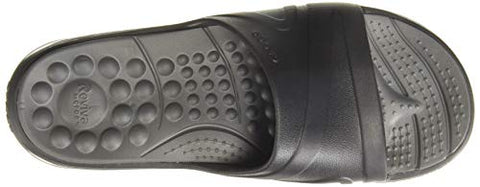 Image of crocs Unisex Adult Reviva Black/Slate Grey Sliders-4 Men/ 5 UK Women (M5W7) (205546-0DD)