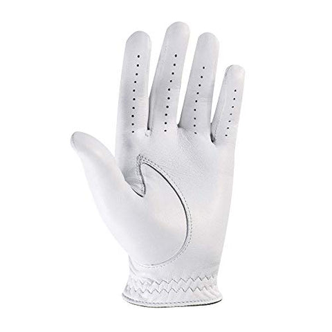 Image of FootJoy Men's StaSof Golf Glove White Medium, Worn on Right Hand