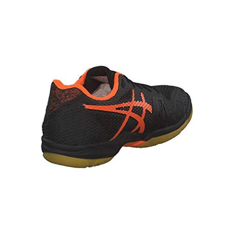 Image of ASICS Gel-Blade 7 Men's Badminton Shoes (Black-Shocking Orange, 10)