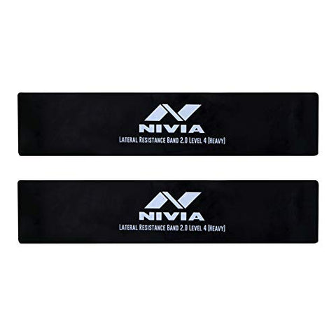 Image of Nivia Lateral Resistance Band and Tubes 2.0 (Pack of 2, Black Level-4)