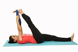 Yogasya Cotton Yoga Belt - Yoga Props for Safe and Challenging Yoga Posture - Black , 8 Feet Length - 1.5