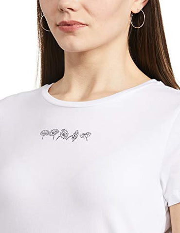 Image of Amazon Brand - Eden & Ivy Women's Regular Work Utility T-Shirt (Pack of 2) (PAG101B_White & Black2 XXL)