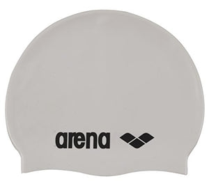Arena 91662 Classic Silicone Swimming Caps (White)