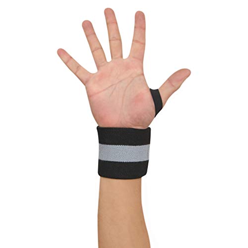 Nivia 11041 Cotton Thumb Wrist Support (Grey)