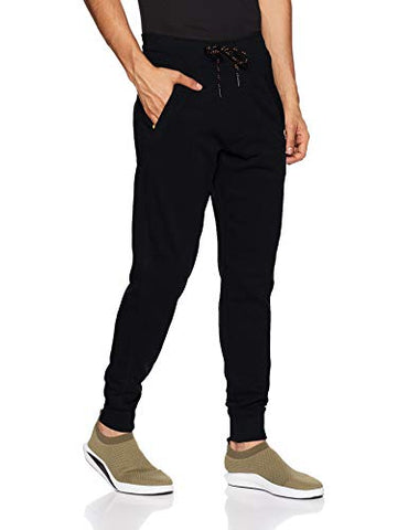 Image of Van Heusen Athleisure Men's Regular Fit Trackpants (50044_BLACK_M_Black_Medium)