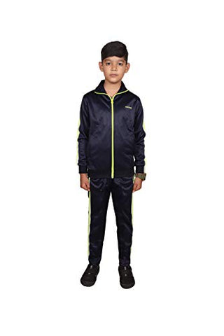 Image of Powerhawke Boy's Polyester Tracksuit (BOYSTRACKSUIT_Navy_36)