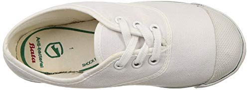 Bata Girl's Tennis White Uniform Dress Shoe (2391379), 1 Kids UK