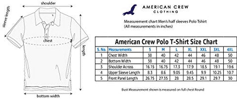 Image of AMERICAN CREW Men's Polo T-Shirt (Dark Brown-AC385-M)