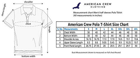 Image of AMERICAN CREW Men's Polo T-Shirt (Orange-AC381-L)