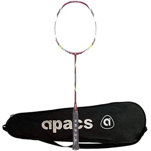 Apacs Graphite Vanguard 11 Unstrung Badminton Racquet, Red