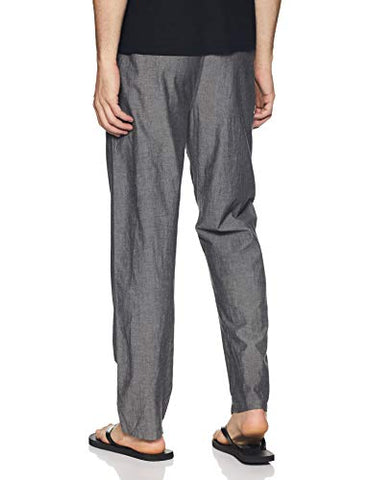 Image of U.S. Polo Assn. Men's Regular Fit Track Pants (I658-002-PL_Black Chambray_L)