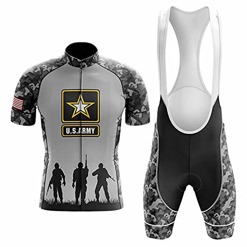 Image of BIKE BEER Army Cycling Jersey Navy Cycling Jersey Set Men's Cycling kit, Blacke, X-Large