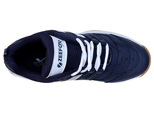 ZEEFOX Ryder Men's (Non-Marking) PU Badminton Shoes Navy Blue