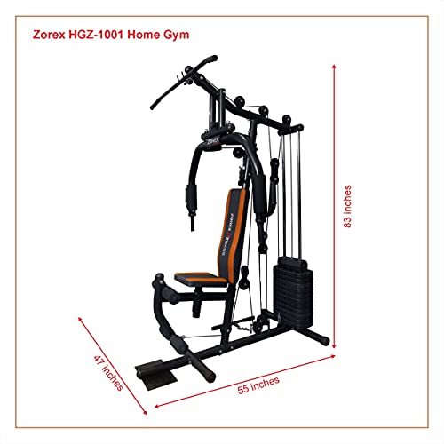 Zorex HGZ-1001 Multi Home Gym Machine All in one equipment's for Multiple Muscle Workout, Multipurpose Function Exercises Others (Multicolor)