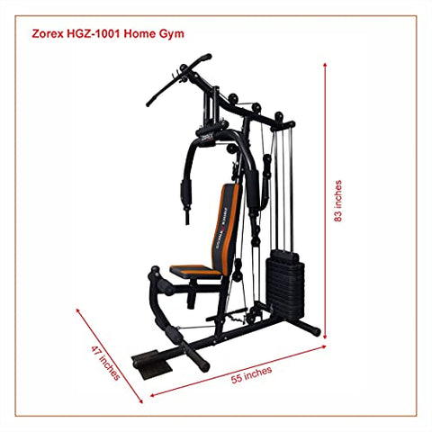Image of Zorex HGZ-1001 Multi Home Gym Machine All in one equipment's for Multiple Muscle Workout, Multipurpose Function Exercises Others (Multicolor)