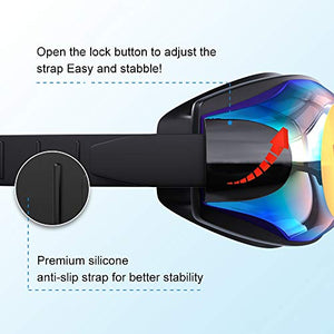 DEFUNX Shortsighted Swimming Goggles,UV Protection Swim Goggles with Prescription Lenses Leak-Proof Anti-Fog Myopia Goggles