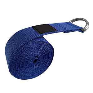 Fitness Guru Yoga Strap – Durable Cotton Exercise Straps – Adjustable D-Ring Buckle Gives Flexibility for Yoga, Stretching & General Fitness