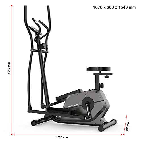 WELCARE MP 6066 Elliptical Cross Trainer with LCD Display, Adjustable SEAT, Hand Pulse Sensor, Adjustable Resistance for Home USE (DIY Installation