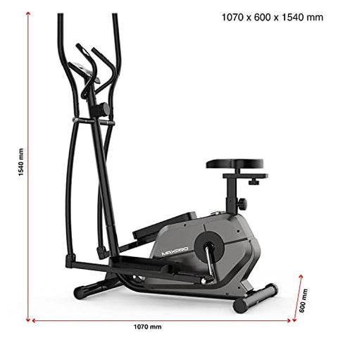 Image of WELCARE MP 6066 Elliptical Cross Trainer with LCD Display, Adjustable SEAT, Hand Pulse Sensor, Adjustable Resistance for Home USE (DIY Installation with Video Call Assistance)