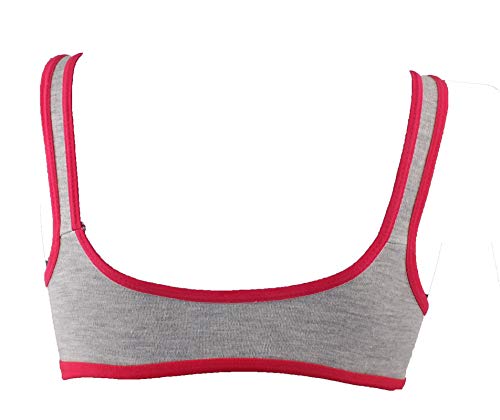 Style Stock Women's Cotton Gym Wear Daily Workout Sports Bra (Combo Color Maroon, Pink, Skin, Red, Blue, Black , Pack of 6 Size 32)