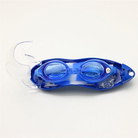 Image of EnzoDate Optical Swim Goggles Rx Hyperopia +1.0 to +8.0 Farsighted Myopia -1.0 to -8.0 Adults Children Anti-UV Different Strengths Each Eye