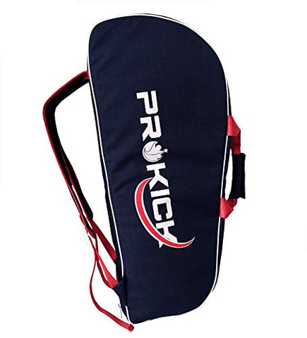 Image of Prokick 900D Polyester, Nylon Lining Double Zipper Badminton/Tennis Kit Bag with Shoe Compartment (Navy)