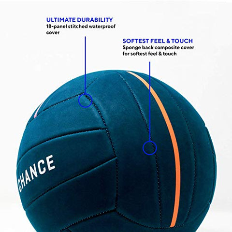 Image of Chance Soft Volleyball - Waterproof Indoor/Outdoor Volleyball for Pool, Beach Volleyball & Indoor Volleyball Ball Play. Recreational Training Ball for All Ages (Size 5) (Splash - Yellow)