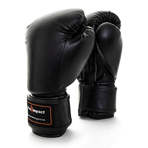 Pro Impact Pro Style Boxing Gloves Black 16 Oz