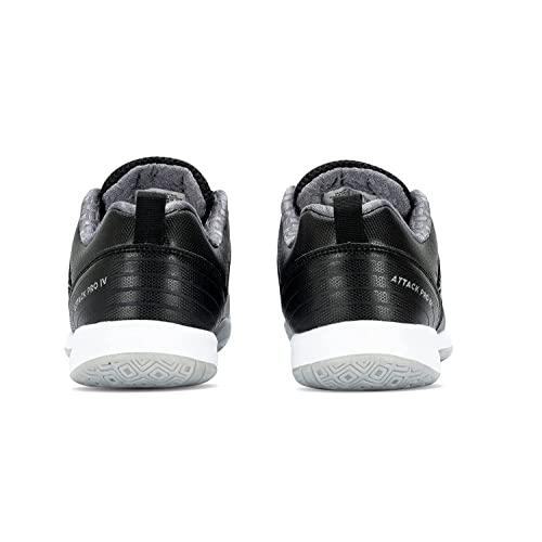 Li-Ning A-Pro Non-Marking Badminton Court Shoes, Black/Silver-8UK
