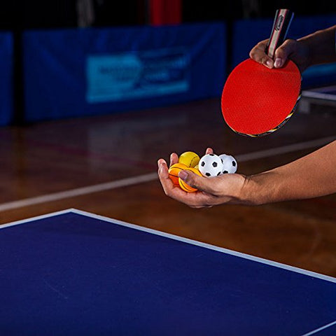 Image of Champion Sports 1 Star Table Tennis Ball Pack - Sport Theme Ping Pong Balls, Set of 6, with 40mm Seamless Design - Recreation Table Tennis Equipment, Accessories