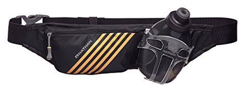 Image of Nathan NS4523 Swift Plus Running Hydration Pack Fitness Running Belt with 10oz Flask, Black, One Size