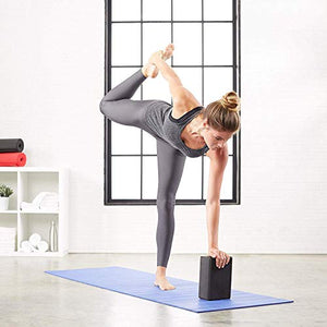 Bodylastics Yoga Blocks High Density EVA Foam Non-Slip Workout Bricks to Improve Poses Balance Flexibility Support Strength Training Exercise