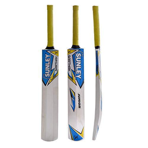 Sunley Sarthak Youth Combo Size 5 for Age Group 10-12 Years Wooden Cricket Kit (Multicolour)