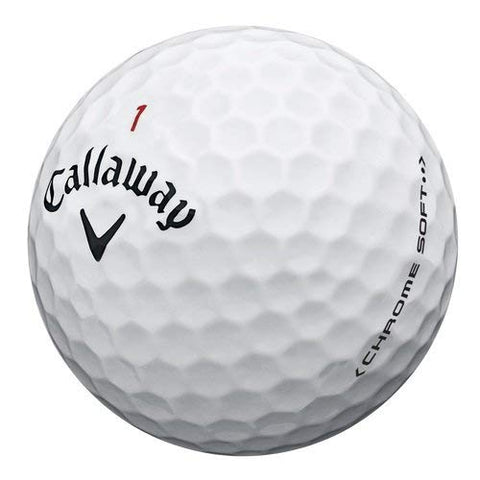 Image of Callaway Polyester Ball Chrome Soft Balls, Pack of 12 (White)