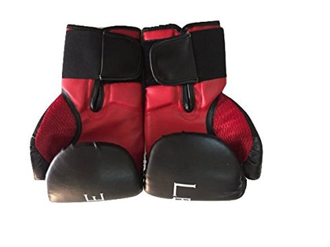 Image of Le Buckle Training Boxing Gloves 12 Oz (Black And Red)