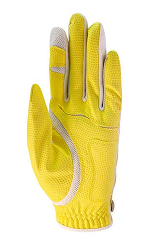 Image of Zero Friction Women's Universal Fit Golf Glove, Yellow, Left Hand, One Size