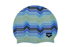 arena Print 2 Swim Cap, Stripes