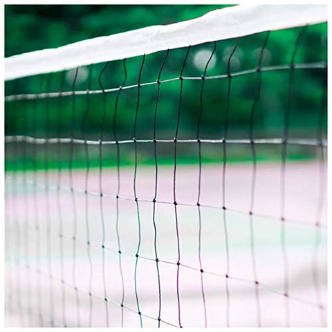 Image of ATINUS Volleyball Net, Outdoor Sports Classic Volleyball Net for Garden Schoolyard Backyard Beach Standard Size (32 FT x 3 FT) Training Equipment with Steel Cable Rope