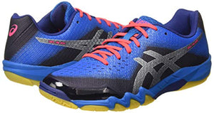 ASICS Men's Gel-Blade 6 Print/Race Blue Badminton Shoes-7 UK/India (41.5 EU)(8 US) (R703N.402)