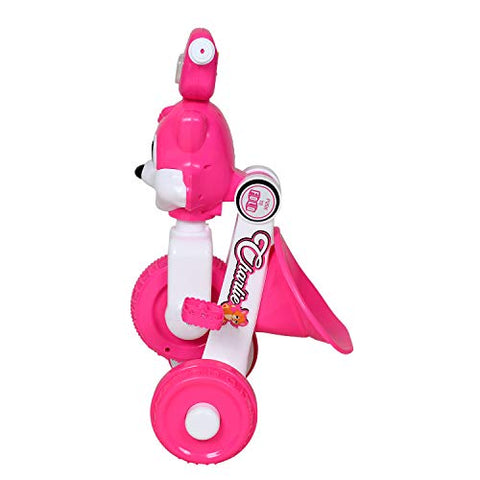 Image of Fun Ride Charlie Cat Foldable Tricycles with Music and Lights for Boys and Girls of 2-4 Years (Pink, Weight Upto 18 Kg)