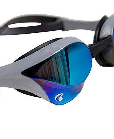 Image of Arena Cobra Ultra Swim Goggles, Blue/Silver, Swipe Anti-Fog Mirror